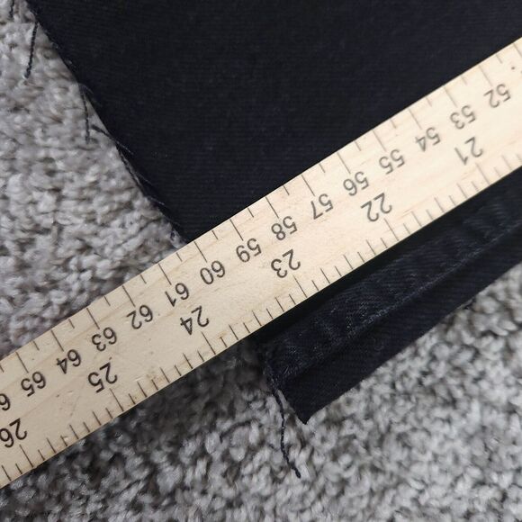 Zara Jeans Womens 0 Wide Leg Crop Capris Black Baggy Y2K Hip Hop Distressed - Picture 14 of 14